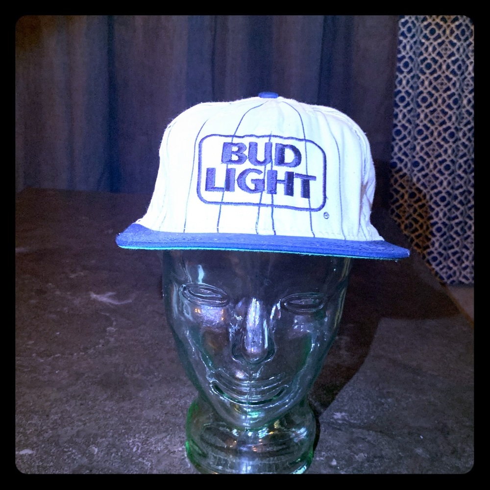 Vintage Budlight pinstriped SnapBack